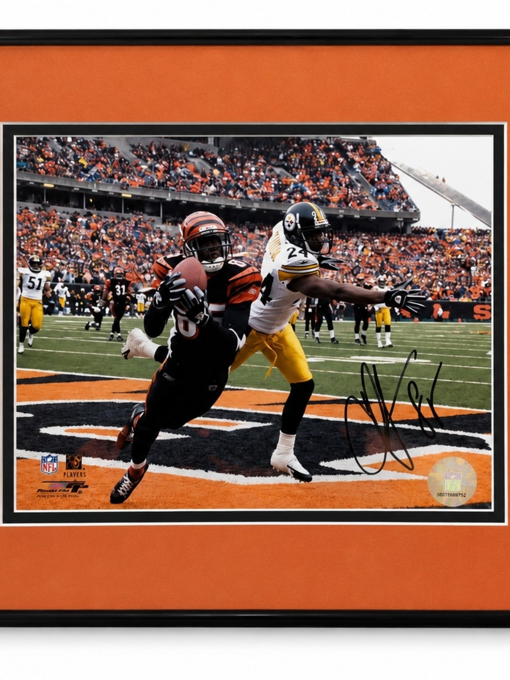 Autographed Cincinnati Bengals Chad Johnson Game Photo - 2Rare Cards Included